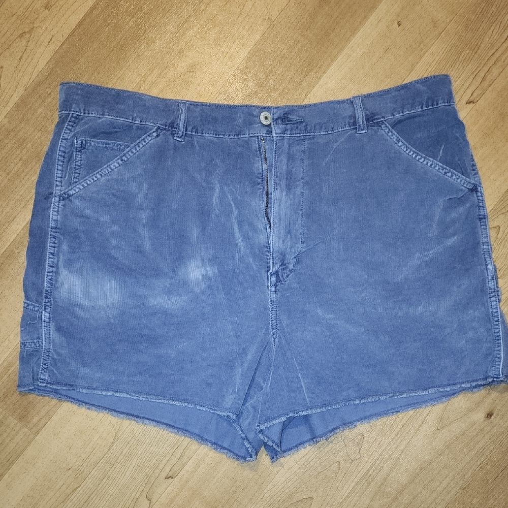 American Eagle Outfitters High Waist Blue 90's Boyfriend Shorts - Picture 6 of 11